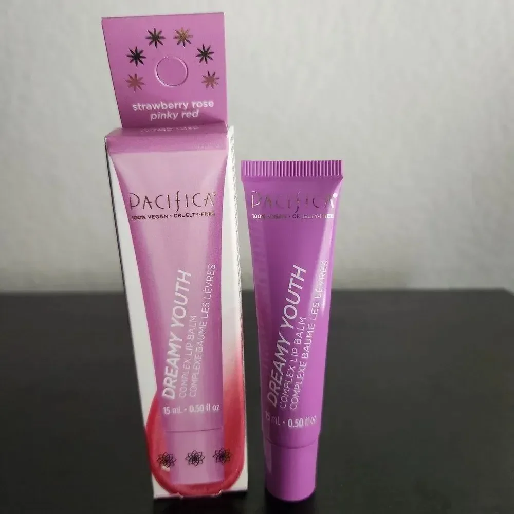 Pacifica Dreamy Youth Complex Lip Balm Strawberry Rose Hydrating 0.50 fl.oz